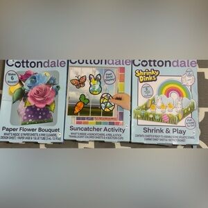 Easter Basket Stuffer, Cottondale Suncatcher Activity, Shrink and Play, etc